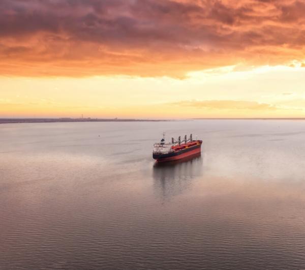 ship on the sea